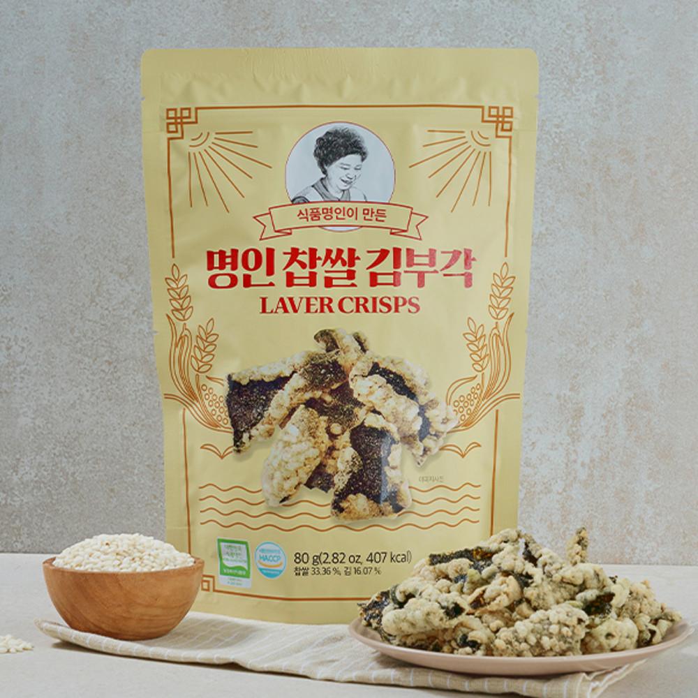 [오희숙전통부각] 명인찹쌀김부각 80g [원산지:국산(경상남도 거창군)]
