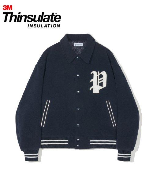 3M 신슐레이트 멜톤 심볼 바시티 자켓 네이비