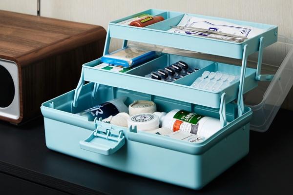 3단 다용도 수납박스_블루 (INP1043BLU)