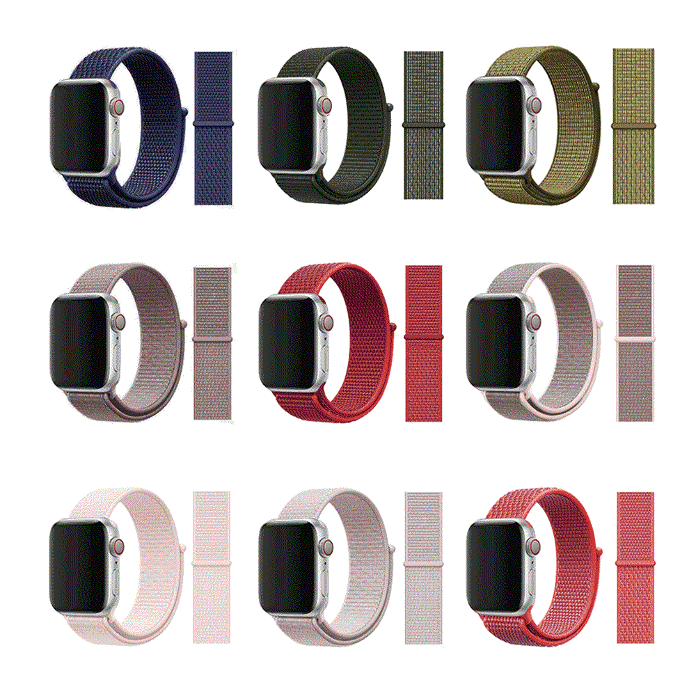 맥컬리 BMK 애플워치스트랩 1 2 3 4 5 6 SE 세대 38/42mm 스포츠루프 스마트밴드