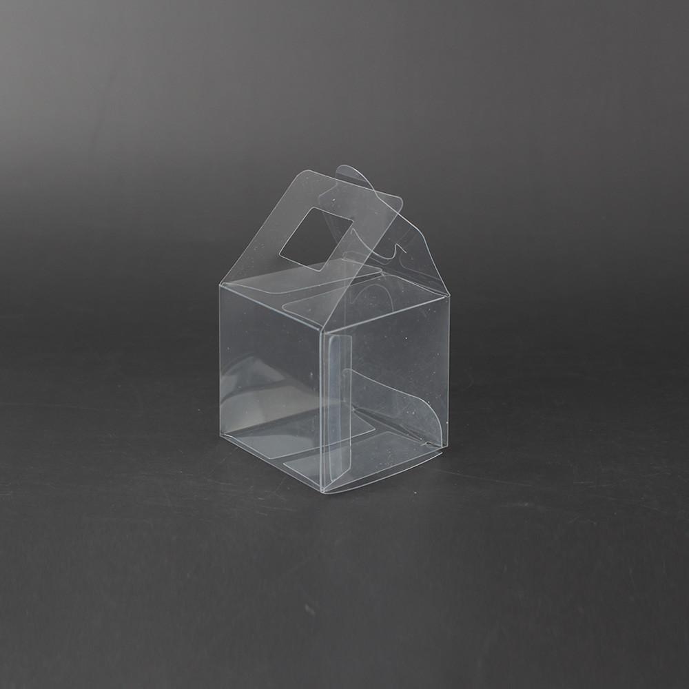 플라스틱 정사각 투명상자 일체형 접이식 답례품 조립박스 PVC 케이스