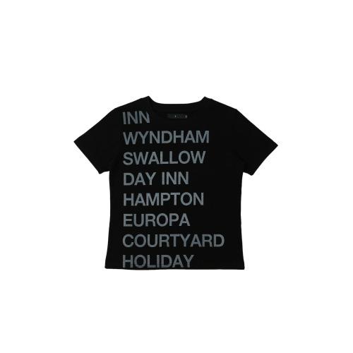 1/2 HIGHWAY INN TEE (BLACK/WHITE)