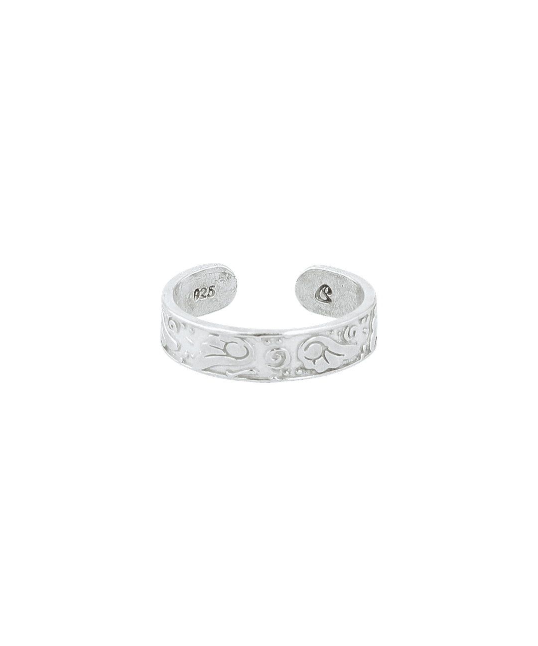ANGEL WING TOE RING SILVER