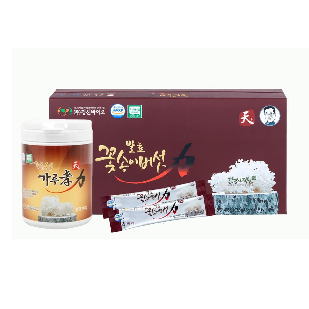 경신바이오 꽃송이현미 발효 꽃송이버섯 효소 천 원통 스틱 90포