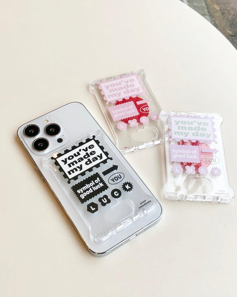 stamp card zip ( 3 color ) ㅣ카드집