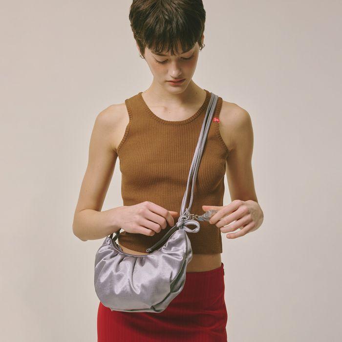 [예약배송 4/11] Mini Halfmoon Bag Silver