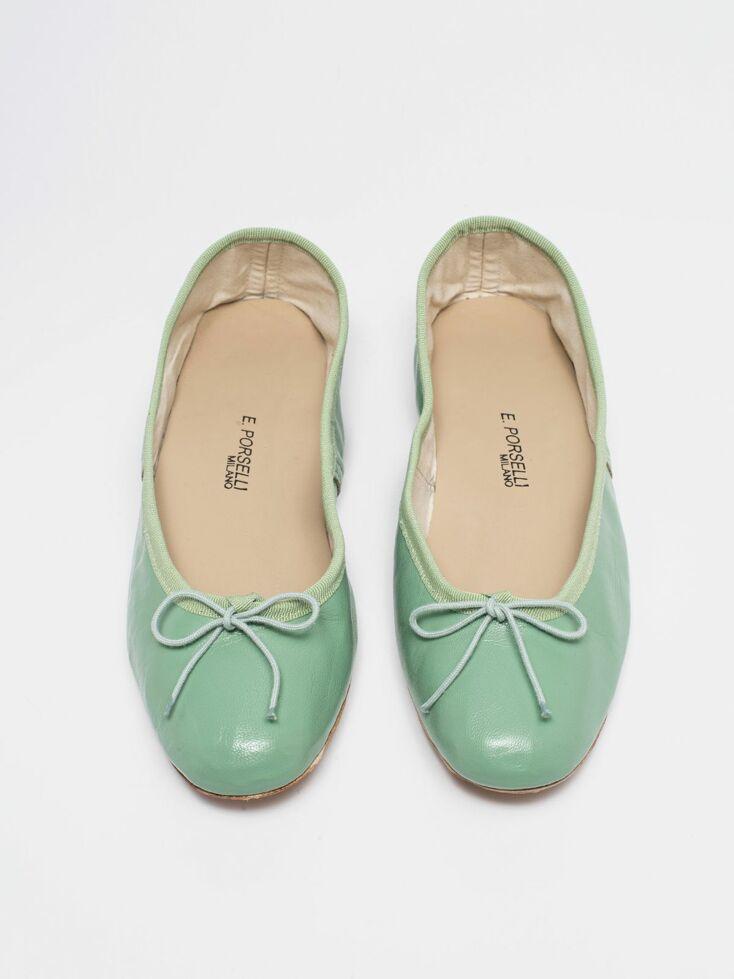 [국내배송] 포셀리 레더 플랫 민트 (PO-DS-27)