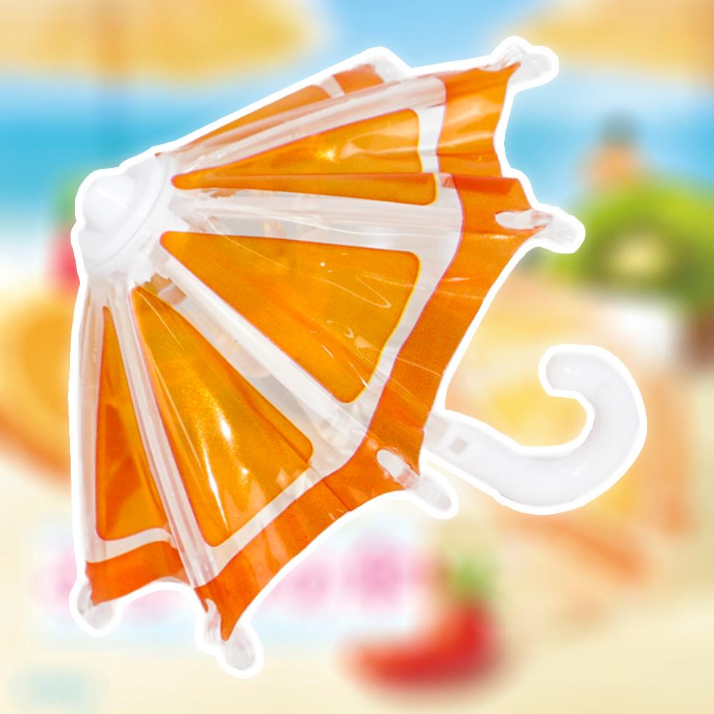 에르 가챠 후르츠노 카사 우산 모양 미니어처 피규어 오렌지