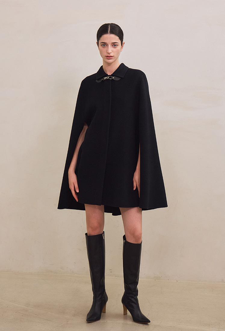 Merry Shawl Coat (Black)