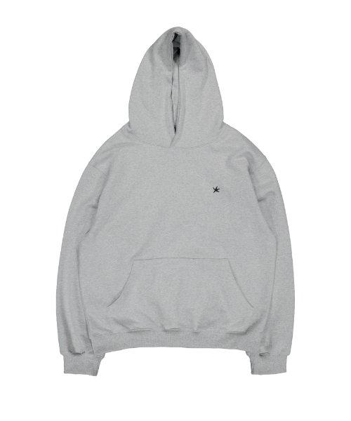 TCM starfish mini logo hoodie (grey)