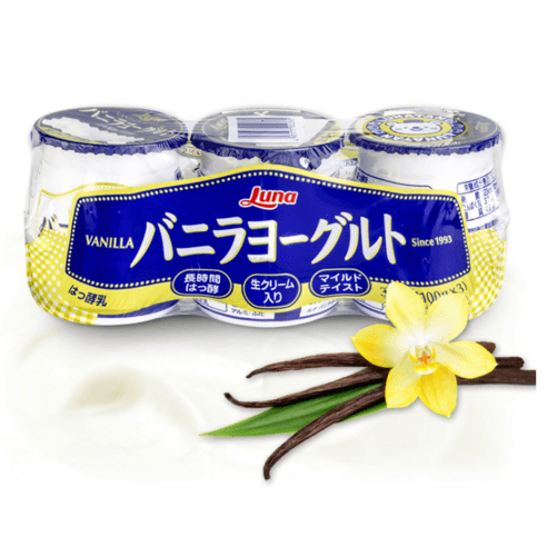 (일본직구)일본 루나 바닐라 요구르트 요거트 푸딩 100g 3개 8팩 편의점 간식