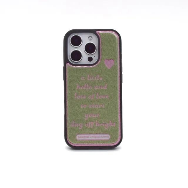 SUN CASE GRAPHIC WORD OLIVE (EPOXY&GLOSSY)