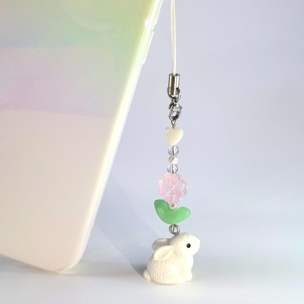 네잎클로버 토끼 키링 열쇠고리 에어팟키링 휴대폰줄 휴대폰키링 계묘년 새해선물