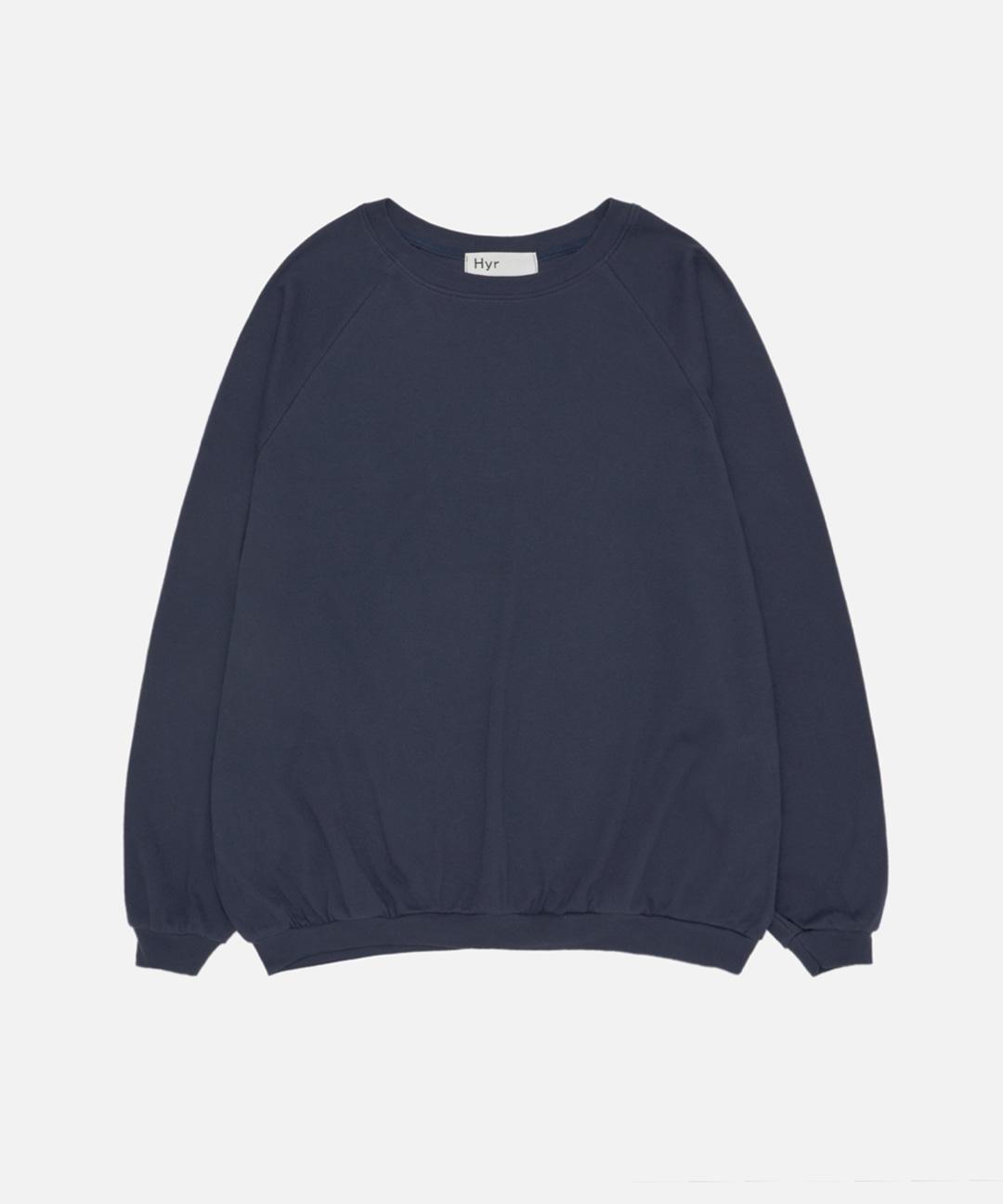 [25AW] hyr 벌룬 래글런 티 네이비