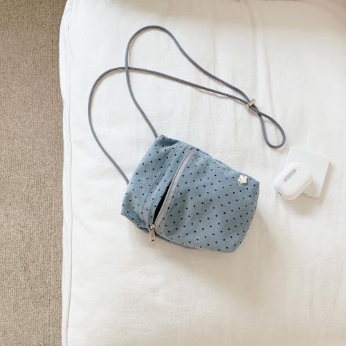 미니 포켓백 - 딥블루 도트