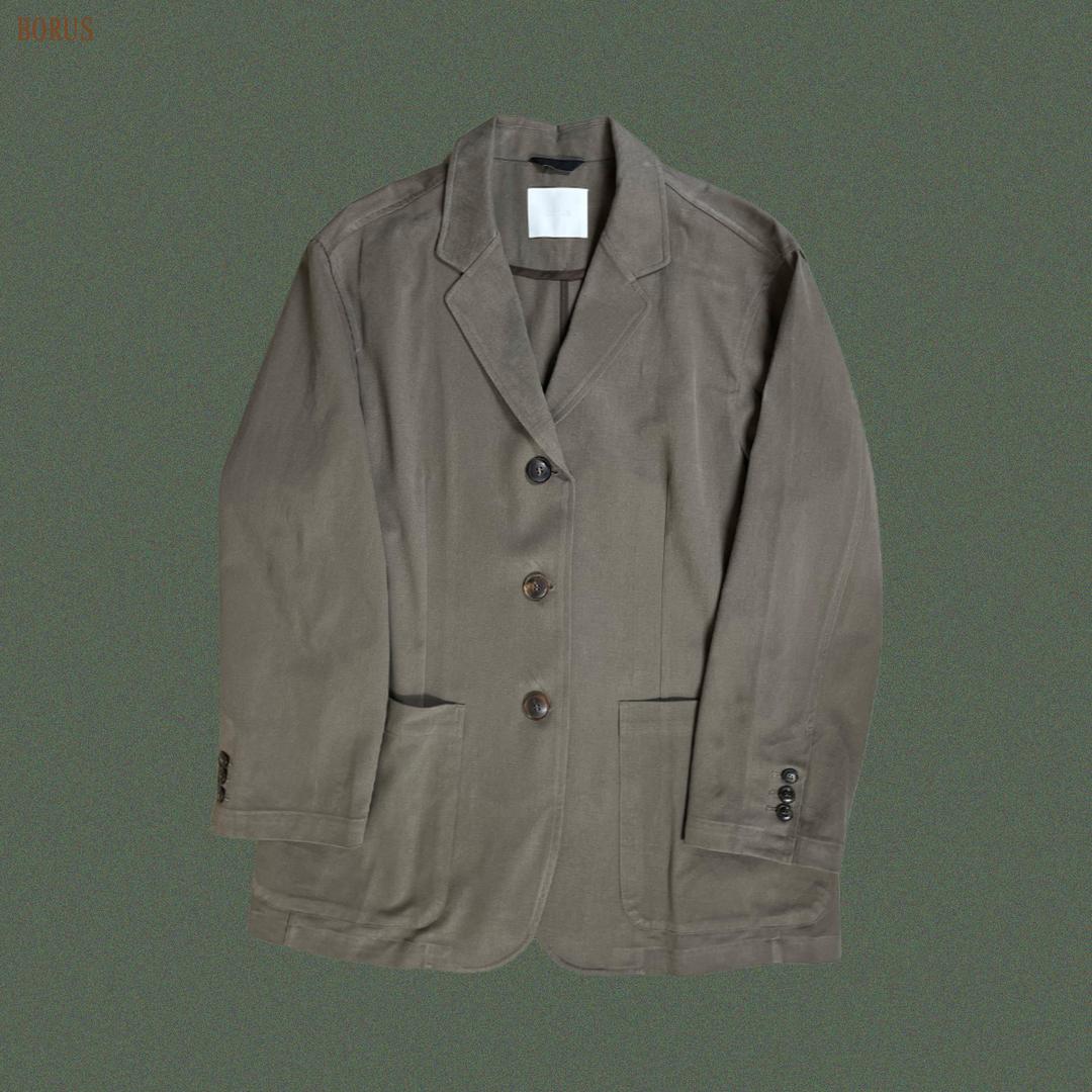 「BORUS」 oversize washed cotton jacket