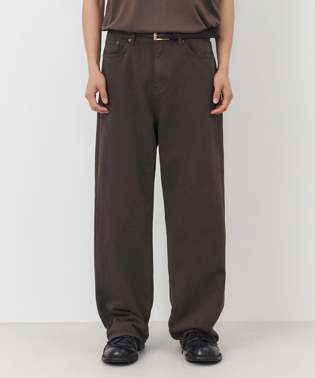 1762 MUD BROWN JEANS [EXTRA WIDE STRAIGHT]