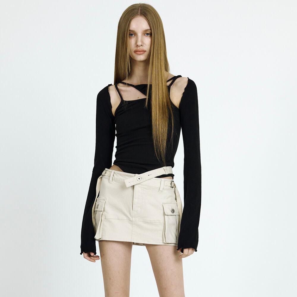 NIX MINI SKIRT light beige