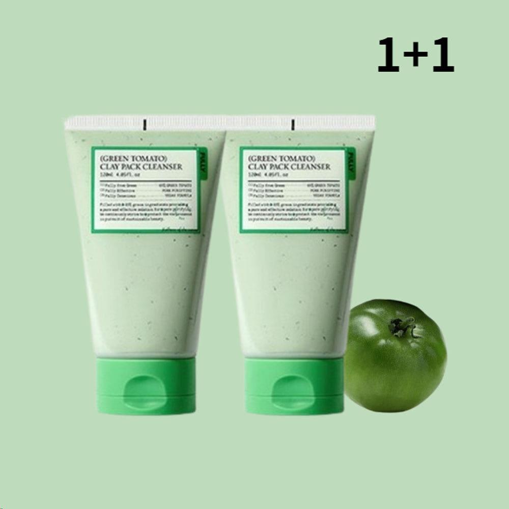 1+1 풀리 팩클렌저 폴리 그린토마토 클레이 팩 클렌징 폼 120ml