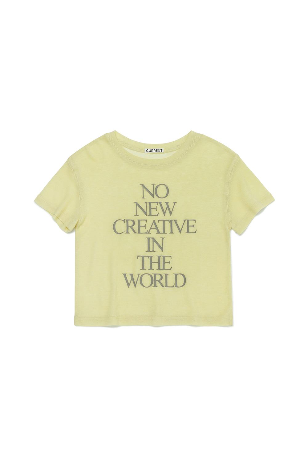 NEW CREATIVE SHORT SLEEVE TEE [LEMON]