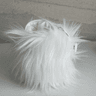 [podoarchive] white fur pouch 화이트 퍼 파우치