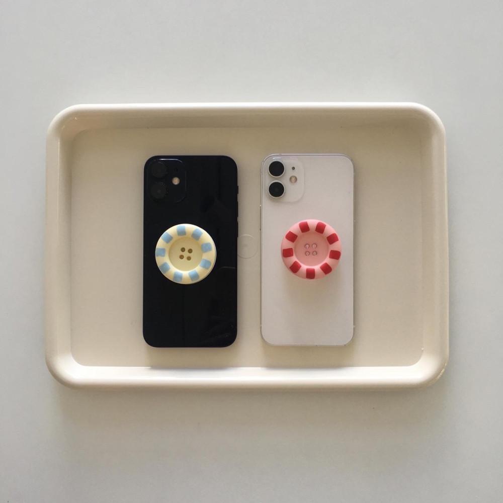 코튼 캔디 버튼 그립톡 (2 color)