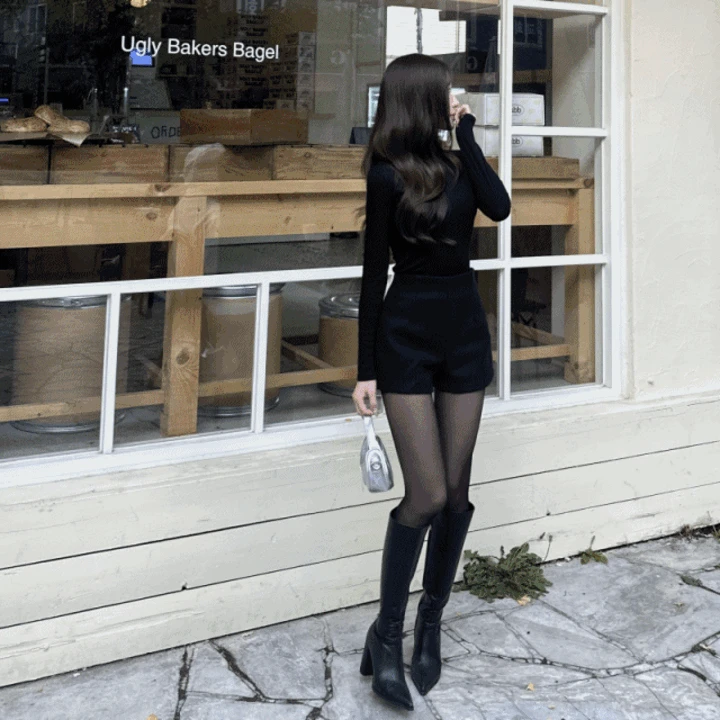 문의폭주 a라인 모직 겨울반바지 숏팬츠