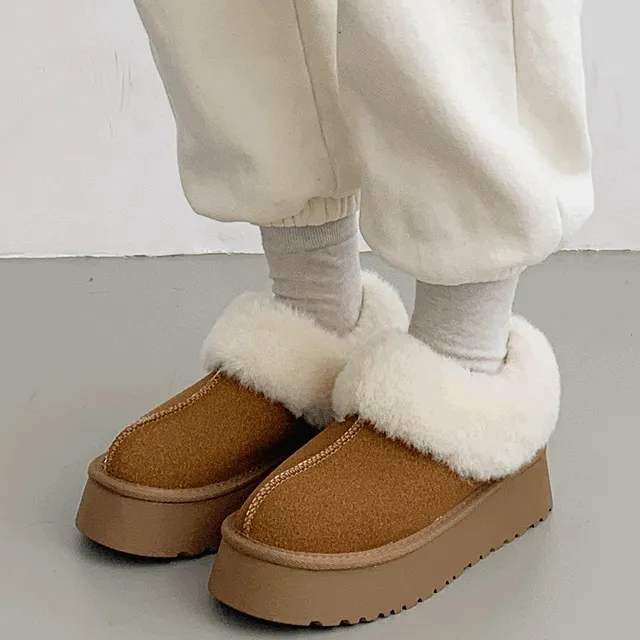 ❤주문폭주❤ 로버 털안감 통굽 키높이 숏 털부츠