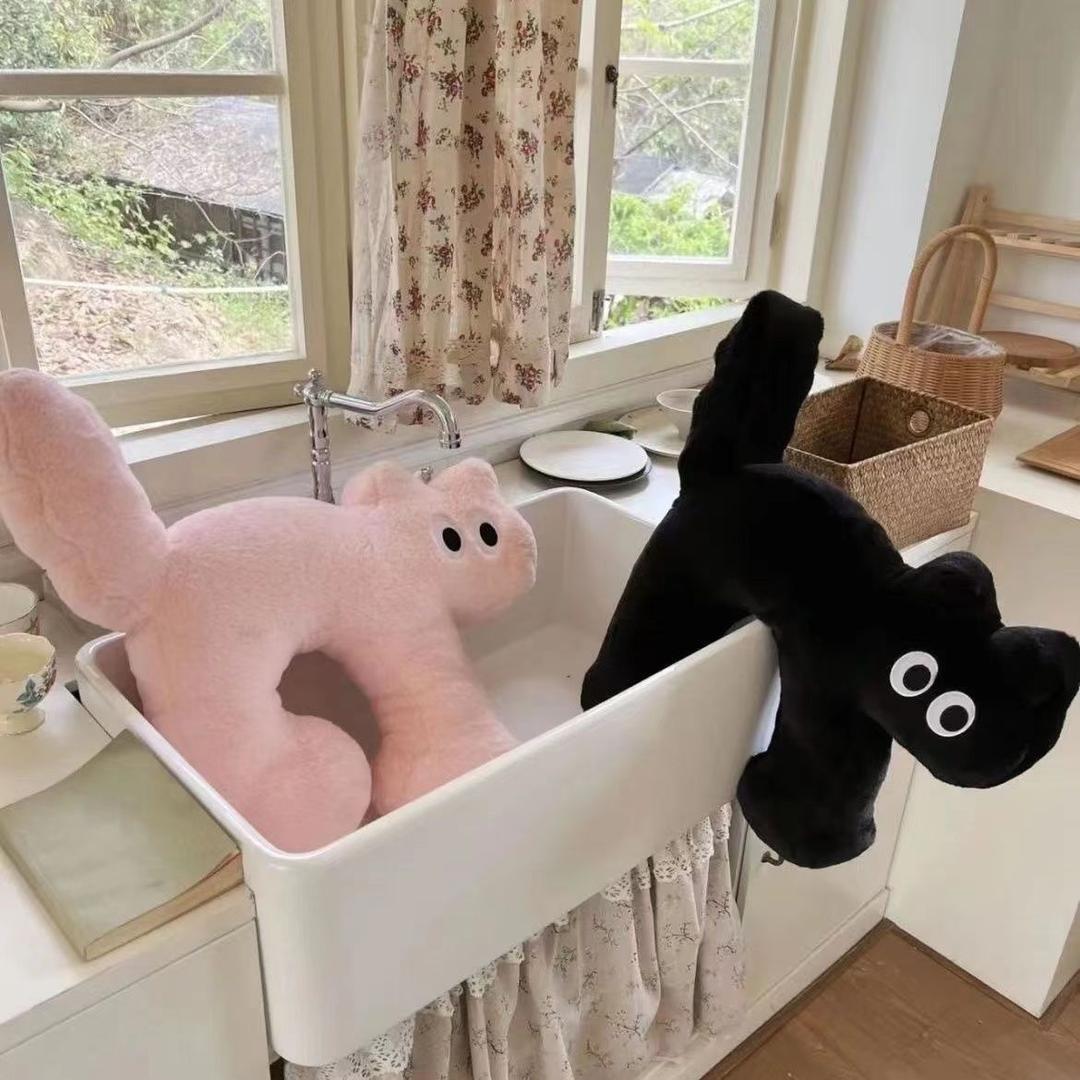 bookaz 스탠딩 캣쿠션 목베개 필로우 수면 사무실 인테리어 고양이 목쿠션