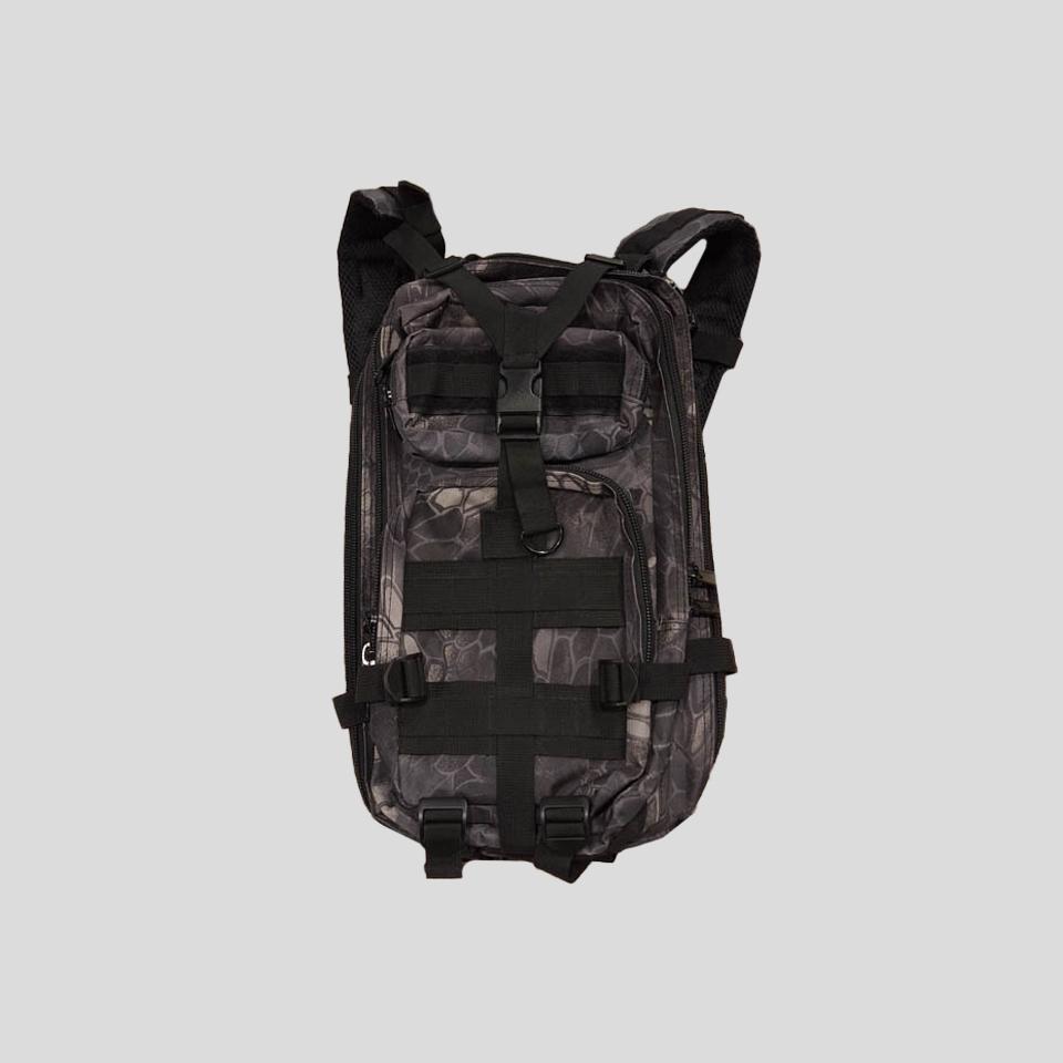 빈티지 그레이 블랙 파이썬 스네이크 카모패턴 파라코트 택티컬 유틸리티 전술가방 배낭 백팩