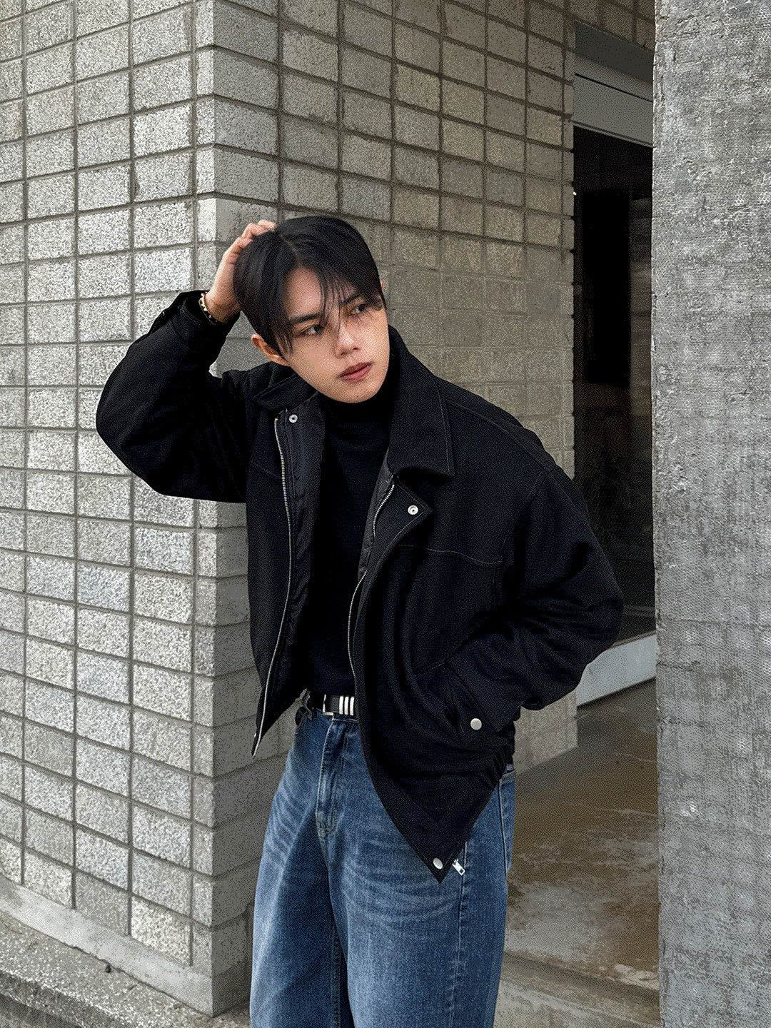 (4온스) 스웨이드 크롭 자켓