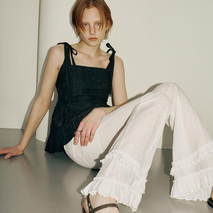 Ruffled Hem Pants VW5ML476_2color