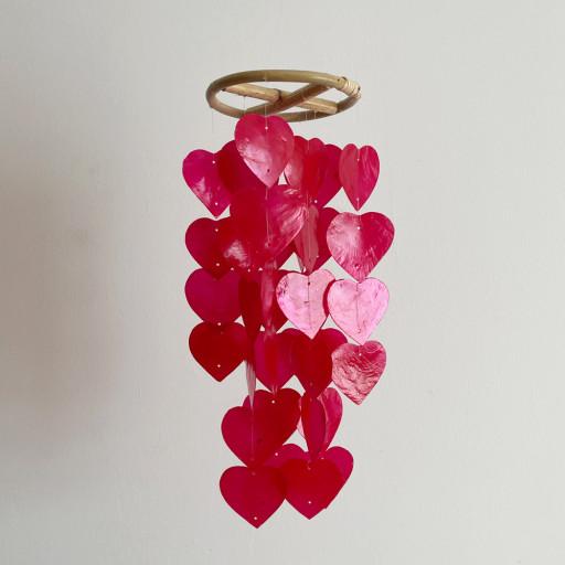 핀란드 베이커리 자개모빌(하트)_V.핑크(S)