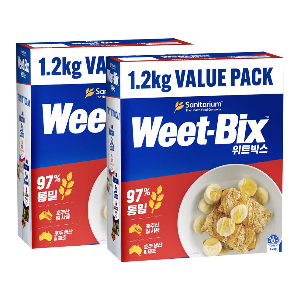 WEETBIX 위트빅스 오리지널 시리얼 1.2kg 2개