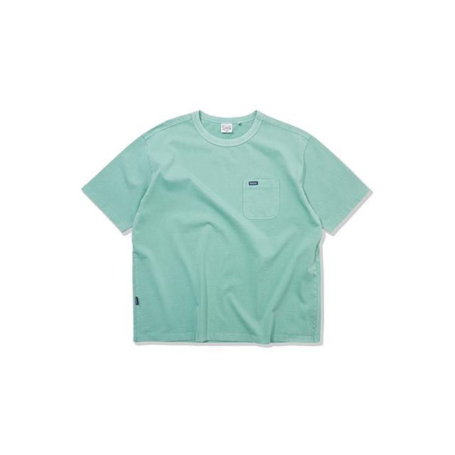 워시드 베이직 포켓 반팔티 터키옥_FR2KT10U