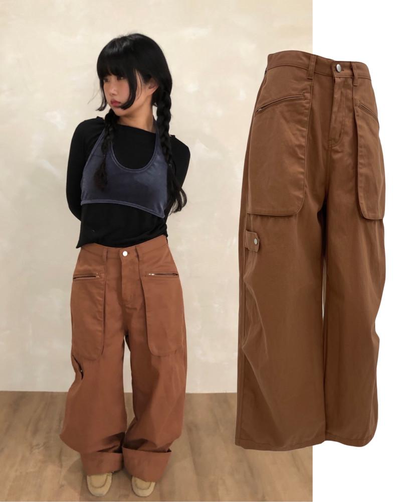 롱 아웃포켓 팬츠(2cols)