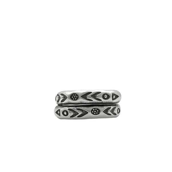 KAREN HILL TRIBE silver Ancient Path ring