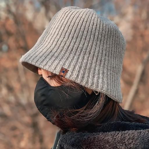 따수워요🔥리본포인트 울 벙거지 모자