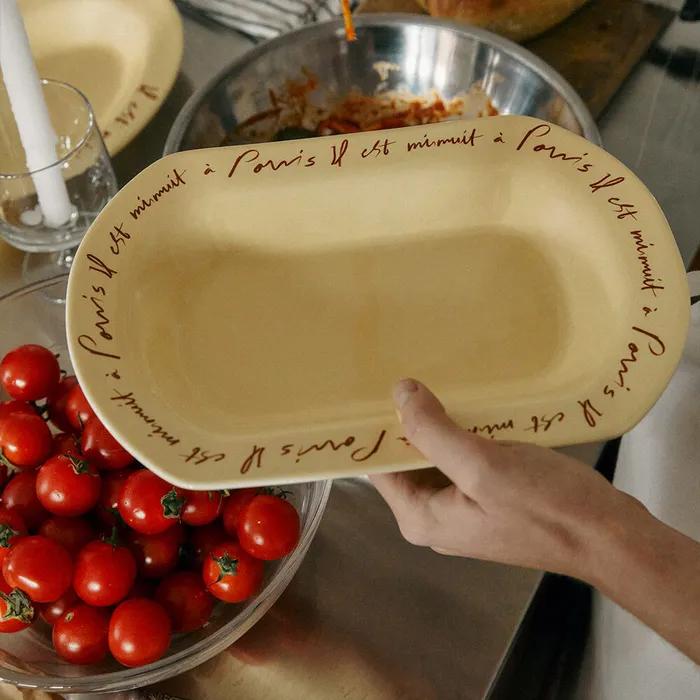 Midnight Stoneware Plate (Square)