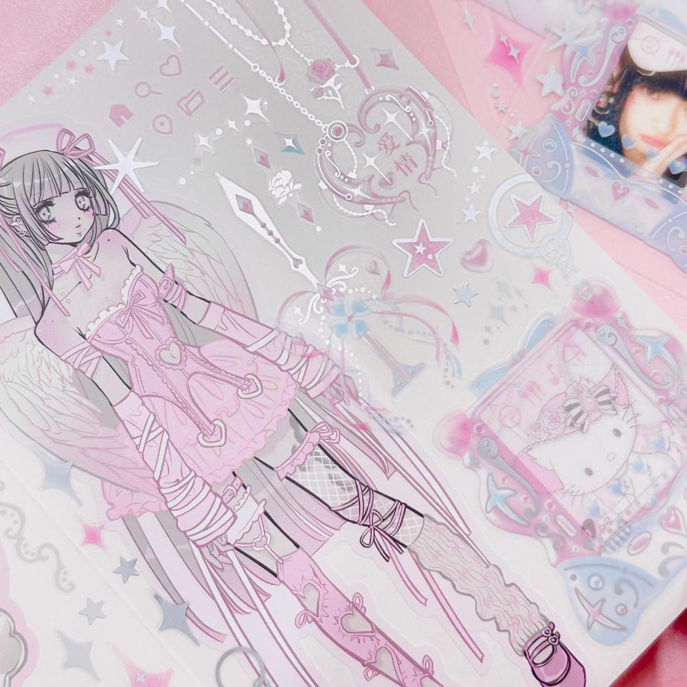 [pearlybutton⋆펄리버튼] 사이버로즈 키링 sticker