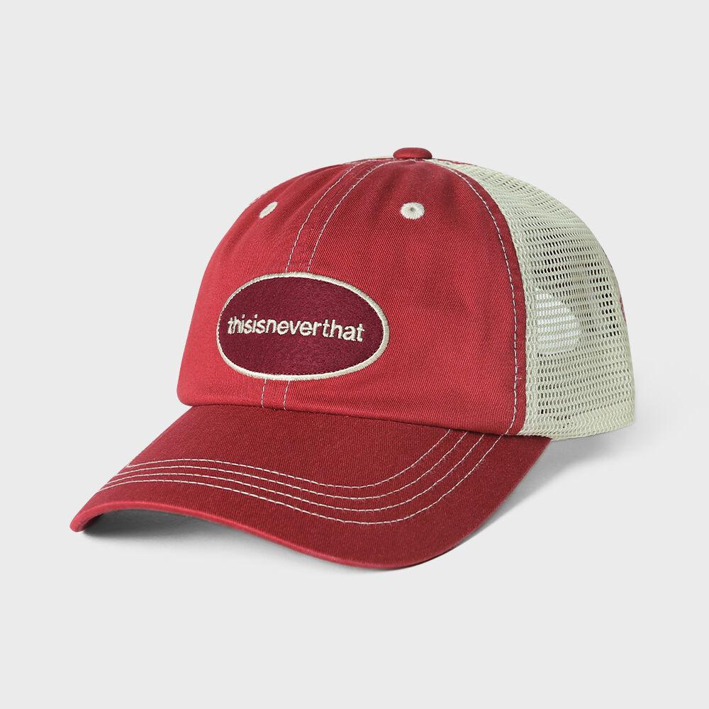 Mesh Panel E/T Logo Cap Burgundy