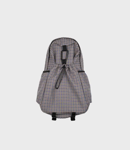 에메모가든(MMOGARDEN)  mmo backpack cotton check 3layer / cocoa - 사이즈 & 후기 | 무신사