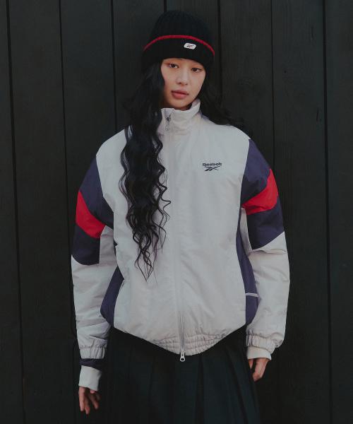 헤리티지 경량패딩 - 크림