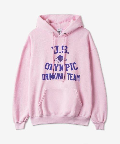 공용 FC 드링킹 후드티 - 엑스트라스트롱 워시드 핑크 / FCDRINKINGESWPIN