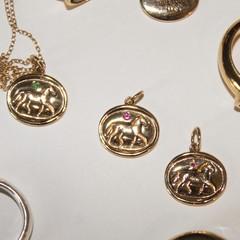 PONY GEM NECKLACE (14k gold)