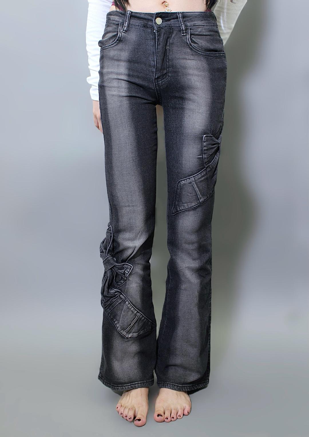 ribbon flare denim.
