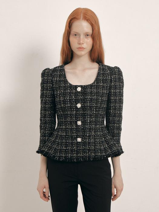 Etoile Peplum Jacket(Black)