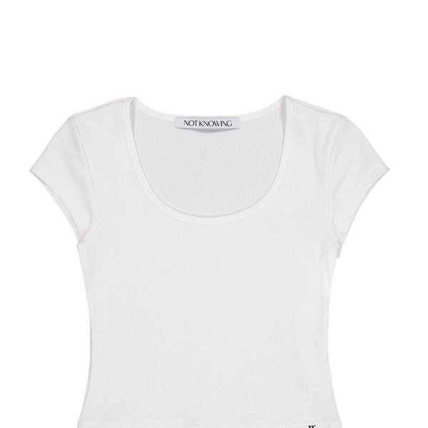 Scoop Neck Tee (WHITE)