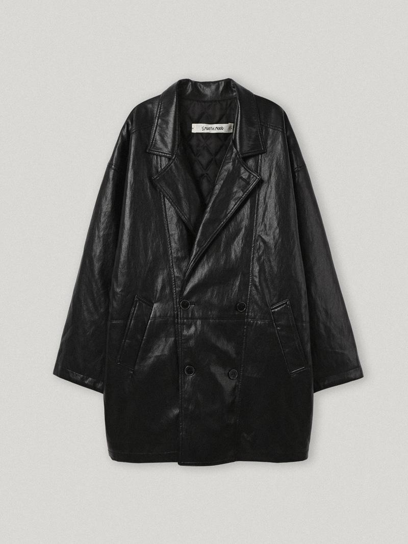 Black Concierge Leather Coat (3rd)