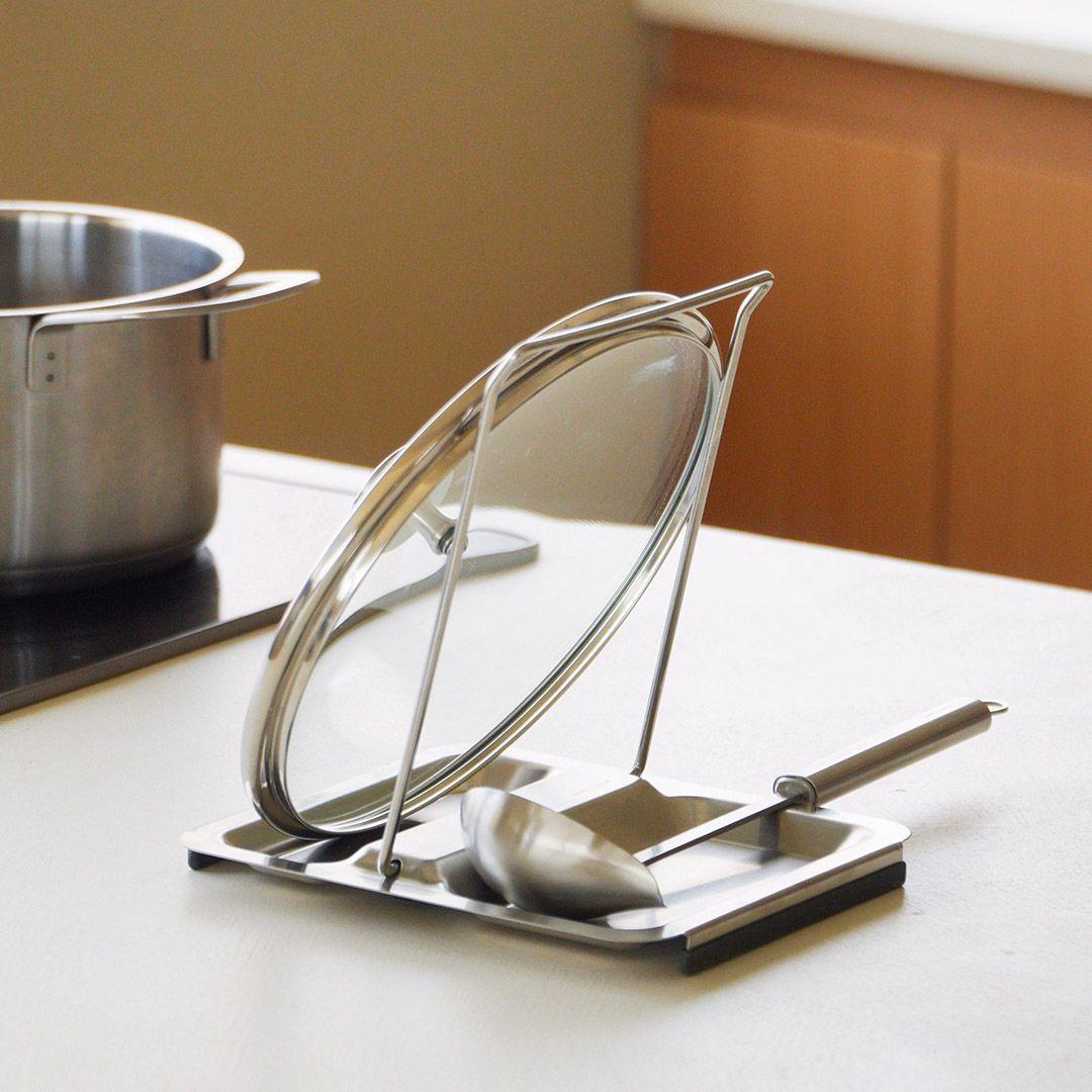 냄비뚜껑 국자받침대 프로피 접이식 스푼레스트